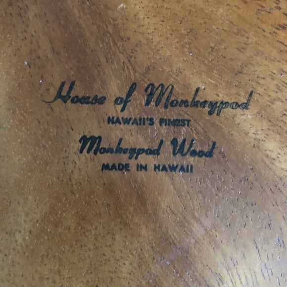 House of Monkeypod Serving Set Made in Hawaii - Picture 3 of 16